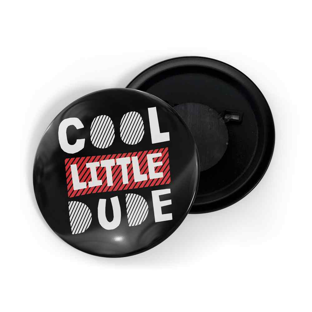 dhcrafts Fridge Magnet Black Cool Little Dude Glossy Finish Design Pack of 1 (58mm)
